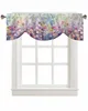 Curtain Spring Flowers Daisy Oil Painting Abstract Short Window Adjustable Tie Up Valance For Living Room Kitchen Drapes