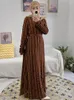 Ubrania etniczne Autumn Maroko sukienka muzułmańskie kobiety Abaya-up Kaftan Arab Abayas India Islamska Jubah Djellab Vestidos Gtromienna impreza