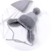 Bébé garçons filles chapeau enfants enfants oreille rabat Muff hiver chaud en peluche coton casquette en plein air chaud tricoté bonnet cadeaux chapeau 240122