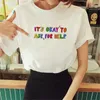 Women's T Shirts Mental Health T-shirts Women Harajuku Japanese Y2K Shirt Girl Anime Clothing