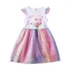 Girl Dresses Summer Gabby's Dollhouse Dress For Baby Clothes Cat Tastic Kid Up Lace Print Cartoon Party Frock Children Tunic