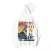 Retro Hip Hop Letter Graphic Printing Fleece Hoodies för män High Street Loose Casual Hooded Sweatshirts Autumn Man Pullover 240201