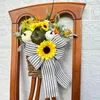 Panier de fleurs décoratives en forme de citrouille, Simulation de Festival de récolte, décoration suspendue de porte pour Thanksgiving