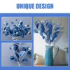 Decoratieve bloemen 6 stks kunstmatige eucalyptus stengels faux groen twijgen nep plant voor bloemboeket bruiloft decor