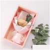 Decorative Flowers & Wreaths Soap Flower Gift Box Valentine Day Simation Mother Wedding Birthday Boxes Present Drop Delivery Home Gard Dhnv4