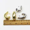 5 Pair Retro Metalic Earrings Smooth Metal Hook Shape Simple Creative Design Fashion Lovely Women Jewelry 30717 240123