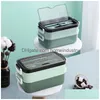 Dinnerware Sets Bento Box Adt Lunch Stainless 2 Layer Leak-Proof Container Adts Kids Microwave Dishwasher With Cutlery Drop Delivery Dhjcy