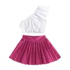 Clothing Sets Ma&baby 1-6Y Infant Toddler Kid Baby Girls Clothes Ruffle One Shoulder Tops Skirts Outfits Children Summer D06