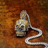 Pendant Necklaces BEIER Cool Men's Gothic Carving Necklace Stainless Steel High Quality Detail Biker Skull Jewelry For Man BP8-256