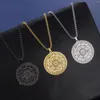 Pendant Necklaces Teamer Seal Of The Seven Archangels Men Vintage 7 Stainless Steel Protection Amulet Jewelry Gift