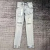 jeans purple jeans Denim Trousers Fashion Pants High-end Quality Straight Design Retro Streetwear Casual Sweatpants Joggers Pant Washed Old Jeans