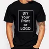 Anpassad T -shirt för män Kvinnor gör din designtext män kvinnor trycker original design av hög kvalitet gåvor tshirt kvinnor tshirt 240125