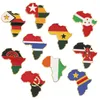 Brosches Africa Map Brooch Badge Lapel Pin African Flag Angola Kenya Malawi Gambia Burundi Ghana Zimbabwe Accessories SMycken