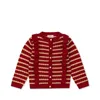 Clothing Sets 2024 Konges Baby Heart Sweaters Cardigan Outwear Brand Child Girls Sweatshirts Chidlren Xmas Knitted Coats Jackets Clothes