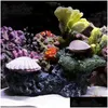 Akvarier Dekorationer 1PC Simation Red Coral Reef Fake Plant Ornaments for Aquarium Fish Tank Landscap Scenery Material Drop Deliver Dh59e