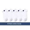 Men's Socks 10pcs 5pair/lot Summer Autumn Comfortable Breathable Sports Boat Cotton Ankle Men Big Size