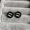 2024 Fashion Women Fashion Designer Studs Earrings Black Color Top Quality Style Engagement Earring