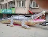 Gros 10 m décoration publicitaire extérieure crocodile réaliste gonflable géant exploser gros ballon alligator