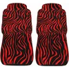 Car Seat Covers Red Zebra Women Front Cover Protector Dust Resistant Comfortable Nonslip Accessories Fit For Cars