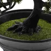 Simulation de fleurs décoratives bonsaï, décorations de bureau, arbre artificiel, Mini Pot d'herbe, modèle de plantes pour ornement d'intérieur de maison