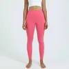 Nuovi leggings sportivi da donna elasticizzati pantaloni da yoga neri ad asciugatura rapida 20 colori pantaloni da palestra da allenamento Leggings a vita alta Lu#2 alti