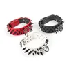 Hondenhalsbanden Riemen 2 inch breed Zacht leer bezaaid halsband Zwart klinknagel Spiked voor middelgrote grote honden Pitbl Bly ketting Drop Del Dh3Wk