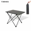 TARKA Outdoor Camping Folding Table Party Picnic BBQ Portable Foldable Desk High Strength Ultralight Aluminium Portable Table 240125