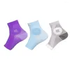 Мужские носки нейлоновые невропатии фиолетового цвета Comprex с рукавами до щиколотки Нескользящие впитывающие пот