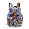 Sacs d'école femmes impression sac à dos toile pour adolescents grand sac à bandoulière week-end voyage sac à dos Bolsas Mochilas Femininas