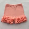 Pantaloncini in cotone per bambina con volant per bambina, per bambina, in maglia, glassa, per bambini, vestiti primaverili/estivi