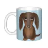 Tasses personnalisées teckel chien bricolage saucisse Wiener blaireau en céramique lait thé tasse à café hommes femmes travail en plein air Camping tasses