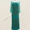 Ubrania etniczne Afrykańskie sukienki dla kobiet Velvet Design Dashiki Freading Abaya Bandage Maxi Bazin Vintage Suknie Africa Sexy Lady Party