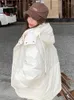 Korator damski płaszcz płaszcza parka zima puffer z kapturem grube ciepłe kobiety w dół bawełniany płaszcz zamek błyskawiczny zagęszczony gęstość zniszczona Abrigos de Plumas