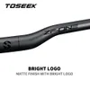 Toseek ZF-ONE mtb guiador de bicicleta de carbono guiador 31.8*580-720740760mm preto fosco guidão para acessórios de mountain bike 240131