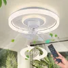 Silent LED Ceiling Fan Light 48cm 360 °rotation Large Air Volume Remote Control Suitable For Kitchen Bedroom Dining Room Terrace