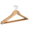 Cintres en bois antidérapants, 2 pièces, épaule rotative à 360 degrés pour vêtements, chemise, robe, veste, manteau, rangement de vêtements, organisateur de garde-robe