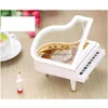 Decorative Objects Figurines Ballet Dancer Piano Music Box Classical Dancing Fairy Musical Rotary Ballerina For Home Furn Homefavor Dhtae