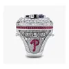 2022 2023 Philadelphia World Series Baseball Team Championship Ring Sport Souvenir Men Fan Gift Wholesale Hip Hop Punk Jewelry Drop De Dhcjf