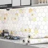 Wallpapers Kitchen Waterproof And Oil-Proof Sticker Thickened Fireproof Marble Self-Adhesive Wall Formaldehyde-free Wallpaper