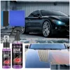 Bilrengöringsverktyg Nytt högt skydd Ceramic Wash Fortify 3 I 1 Quick Coat Polish Sealer Spray Nano Coating Polishing Spraying Wax Dhezm