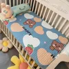 5 lager Cartoon Baby Washable Changing Pad Size 50x70cm Born Waterproof Pad Portable Foldbar Compact Nappy 240130