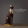 Chat égyptien résine artisanat vintage décor à la maison moderne Vintage Baster déesse dieu pharaon figurine statue pour ornements de table cadeau 240202