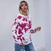 Heren Hoodies Sweatshirts 2021 Herfst Dames Nieuwe Kleur Contrast Tie Dye Dameskleding Trui Ronde Hals Losse Dames Trui 8w54