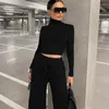 Women's Two Piece Pants Yoga Sports Solid Color Spring/Summer Spicy Girl Women Fashion Long Sleeve Shaping Casual Set