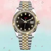 lady watch designer luxury watch for man 2813 movement 904L steel automatische uhr 31mm 36mm 41mm size Black diamond dial gold and silver watch dh gate wholesales