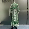 Robes décontractées Vintage Maxi pour femmes jeunes dames imprimé floral style bohème en mousseline de soie longue robe femme plage vêtements de vacances