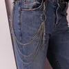 Keychains Punk Metal Cross Pants Waist Chain Women Men Keychain Clip On Chains Belts Jeans Rock Hip Hop Jewelry