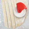 Baking Tools 1PC Pastry Dough Lattice Cutter Pie Decoration Gadget Plastic Roller Wheel DIY Tool Embossing Craft