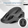 Nouveau casque de vélo une pièce à grand bord détachable VTT casque d'équitation vélo de route casque de sécurité PF