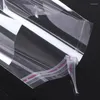 Aufbewahrungsbeutel 100 Stück verdicken OPP-Beutel transparent selbstklebend Schmuck Kekse Boox Verpackung liefert Reisesocken Handtuch Kleidung